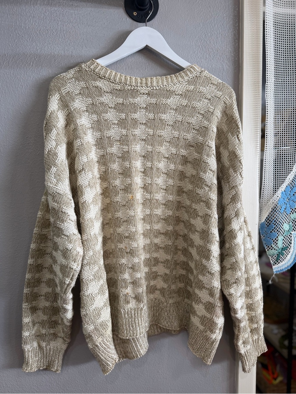 Women’s Chunky Knit Crewneck Sweater - Cream
